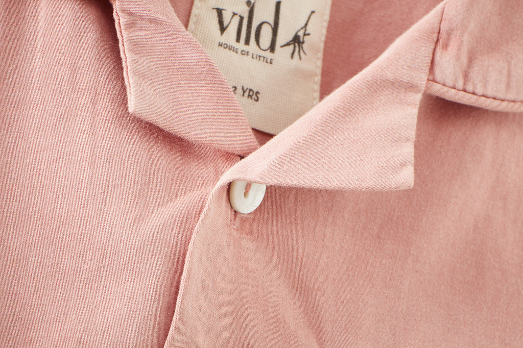 LS Organic Cotton Woven Collared Shirt